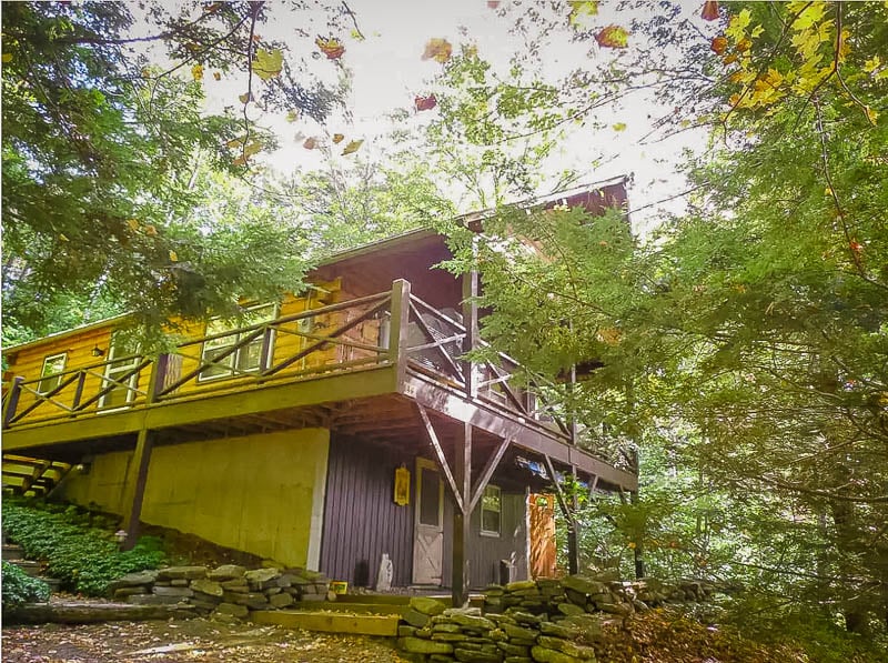 This rustic home is one of the best cabin rentals in the Berkshires, hands down