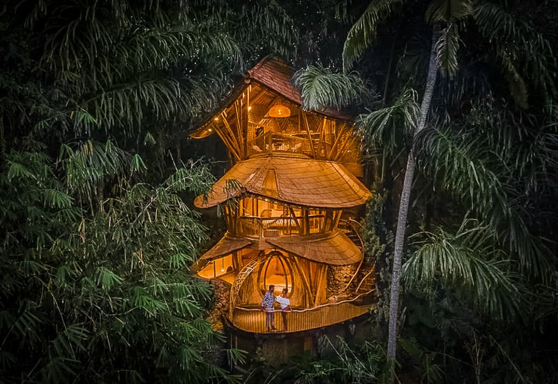 This bamboo house is definitely one of the best Airbnbs in the world.
