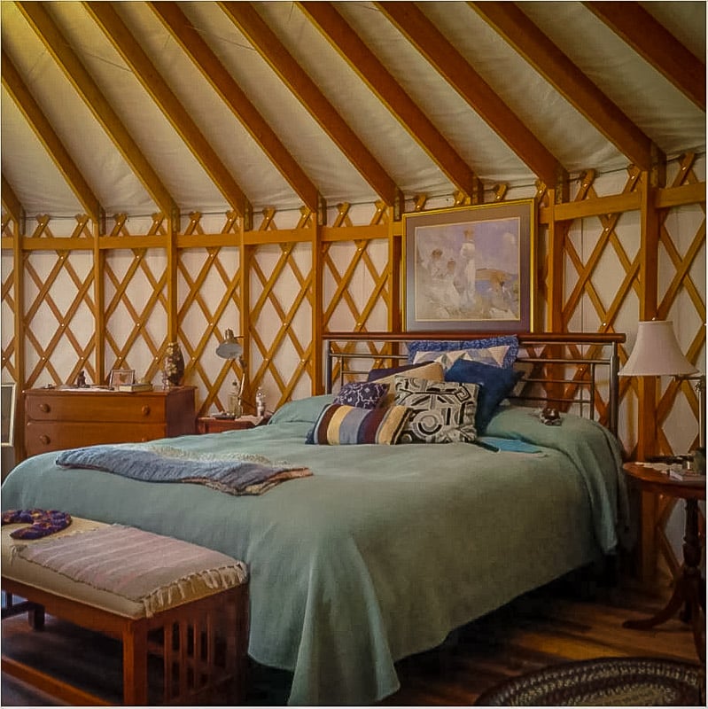A yurt rental in New England brimming with enchantment