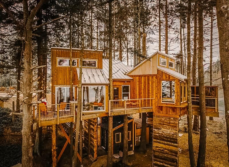 One of the coolest Airbnb treehouse rentals imaginable. 