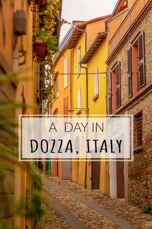 A Day in Dozza, Italy pinterest image