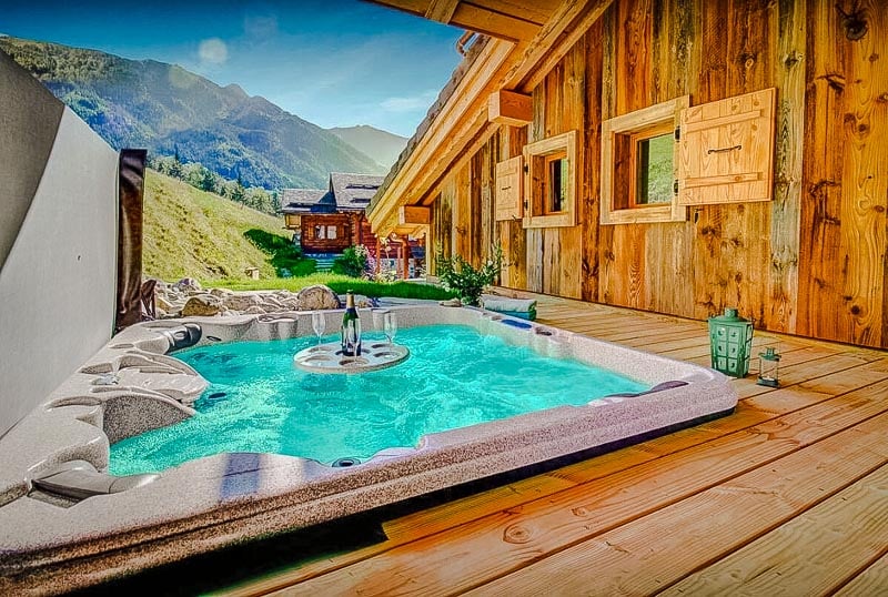 Idyllic luxury chalet in the French Alps.