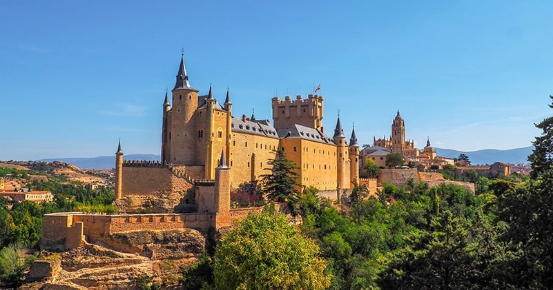 Alcázar of Segovia in central Spain