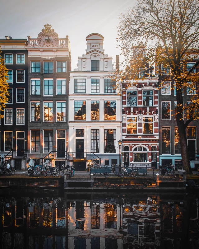 Enjoy a cruise of Amsterdam's canals while hanging out with friends.