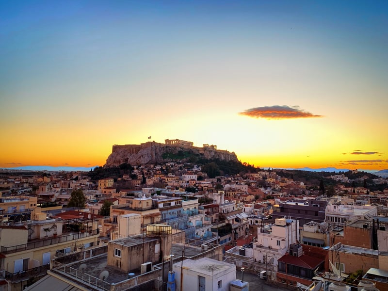 Athens is a main hub in Greece