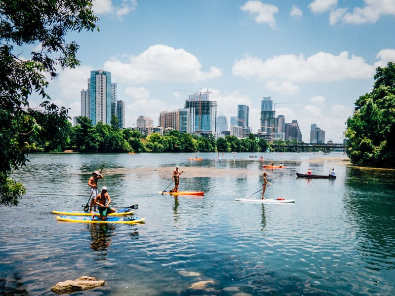 Watersports are among the most fun things to do in Austin, TX.
