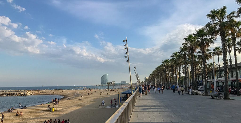 Barceloneta Beach, long weekend in Barcelona