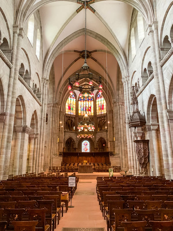 The interior of the Basler Münster.