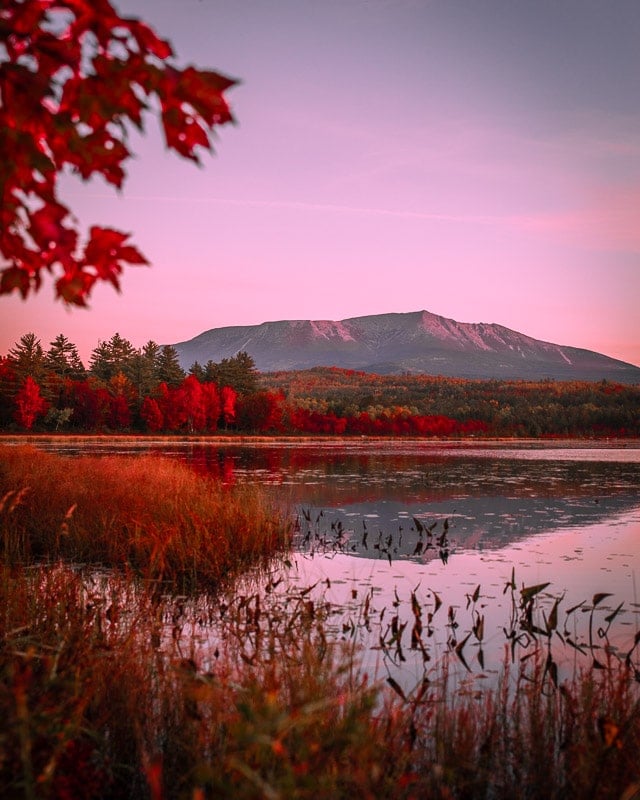 Baxter State Park comes alive during the fall foliage season.