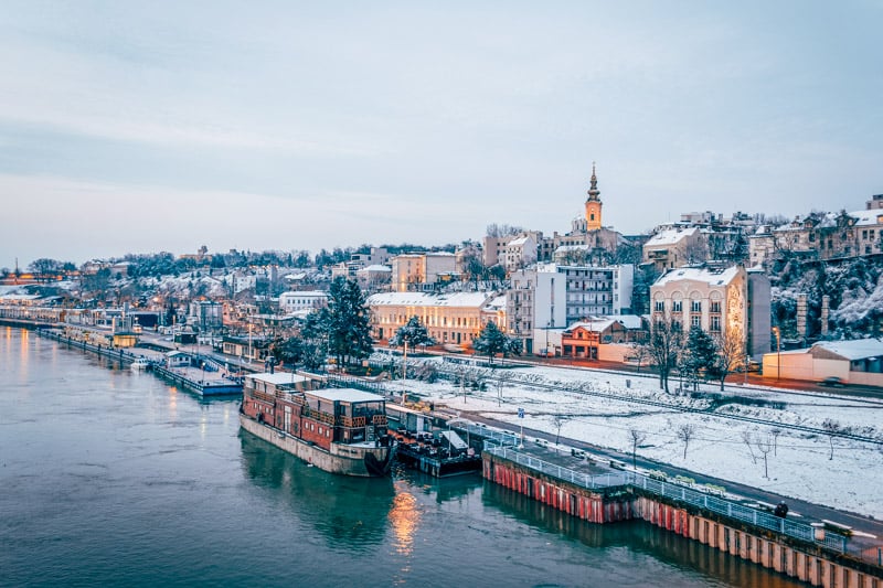 Belgrade is especially beautiful during the winter months