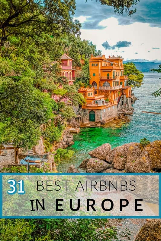 Best Airbnbs in Europe for large groups pinterest image