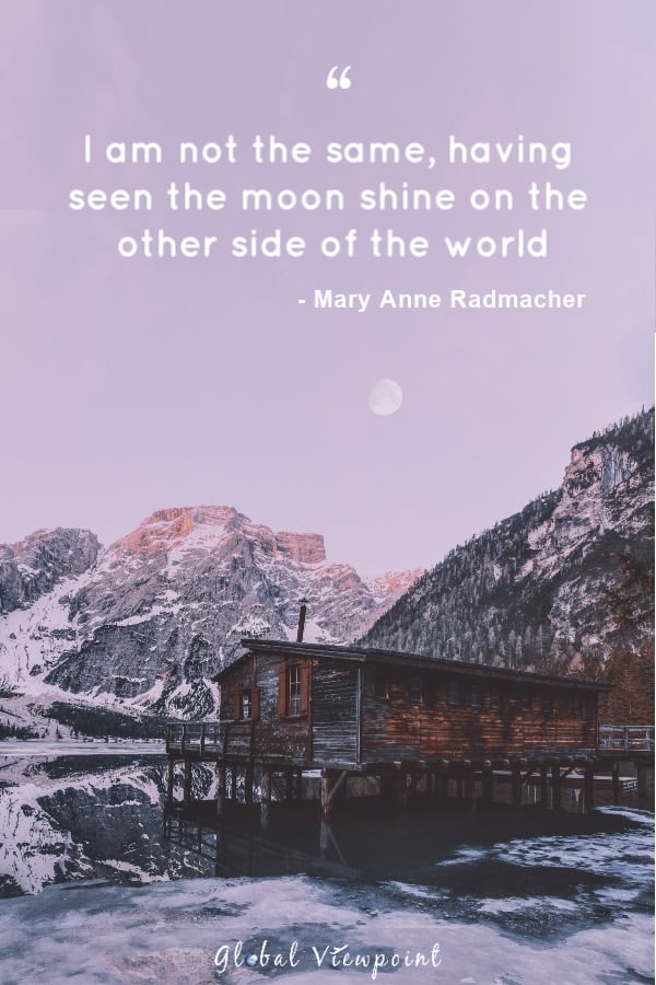 Top travel quote by Mary Anne Radmacher.