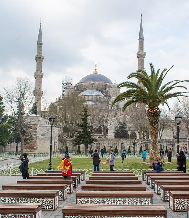 The Blue Mosque is a must-see stop during your layover in Istanbul