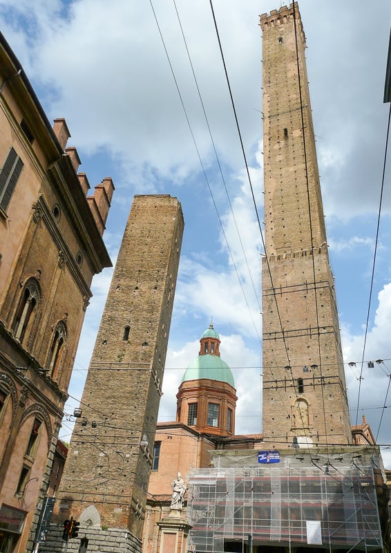 Bologna has a leaning tower of its own