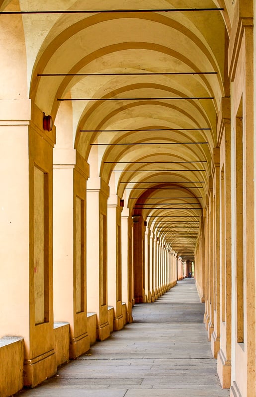Bologna is known for its quaint and quiet passages