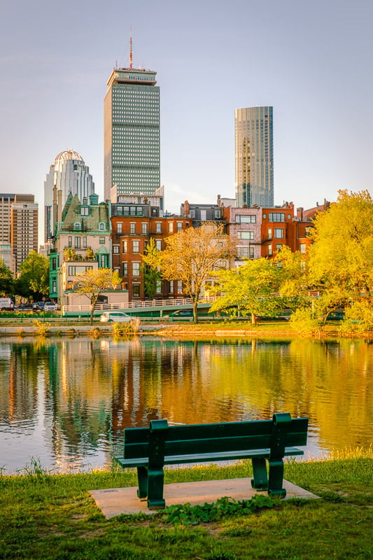 Stroll the Charles River Esplanade where you'll encounter breathtaking views of the Boston Skyline.