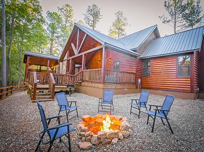 Cabin rentals are sprawled around Broken Bow, one of the best hidden gem vacation spots in the US.