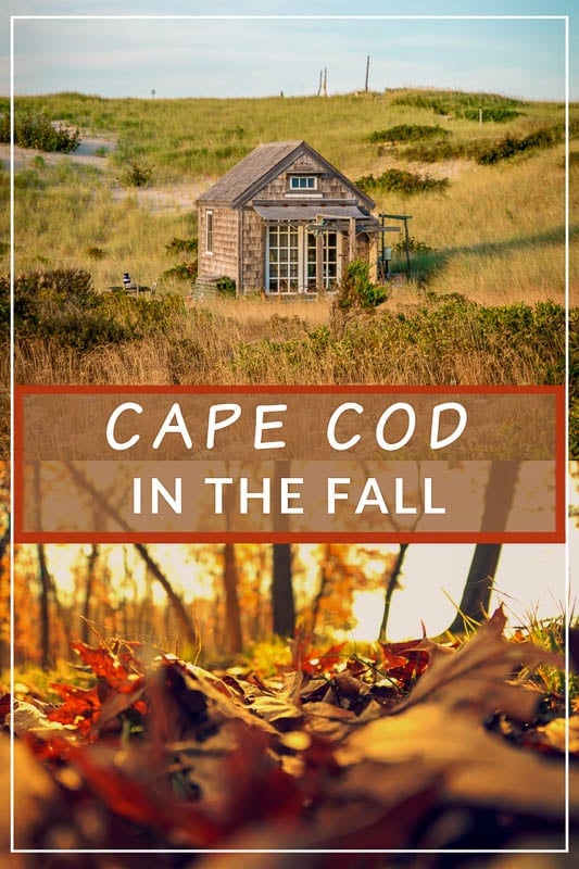 Cape Cod in the fall pinterest image