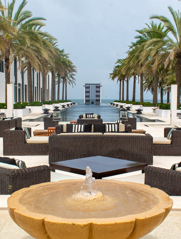 The Chedi Muscat in Oman. Booking a hotel is among the key things to do before getting on a flight.