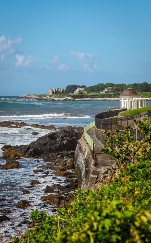 The Cliff Walk in Newport, Rhode Island is among the best hiking spots in New England.