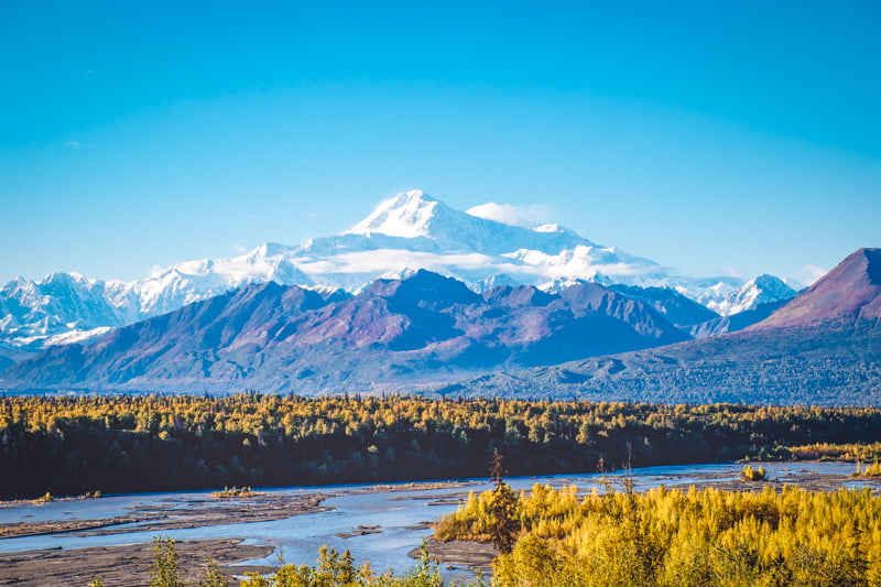 Denali National Park is home to the tallest peak in North America.