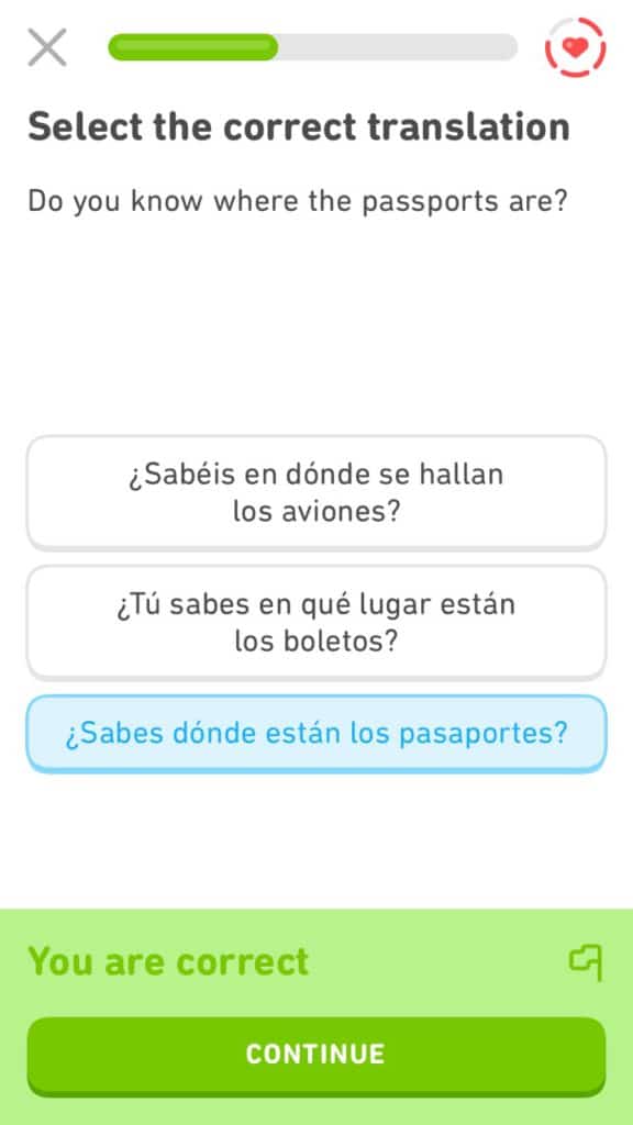 Duolingo is my favorite language-learning application