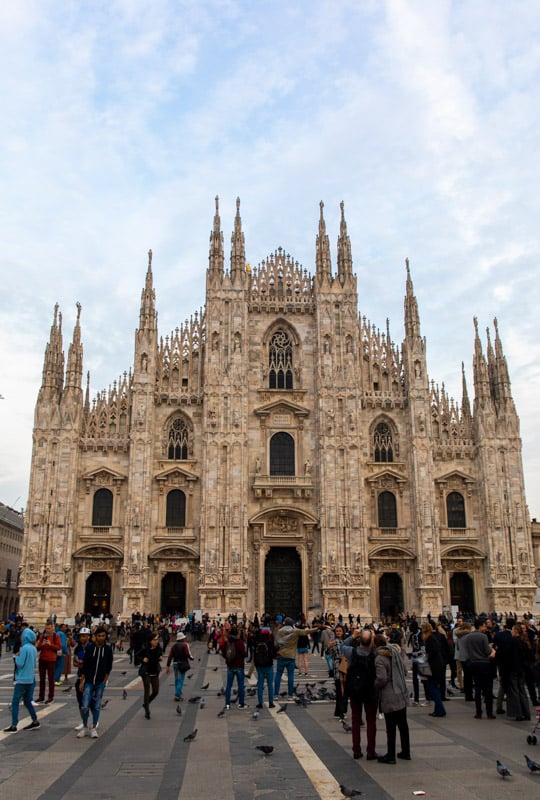 Duomo di Milano, one of the most impressive Gothic cathedrals in Europe and a great day trip from Bologna