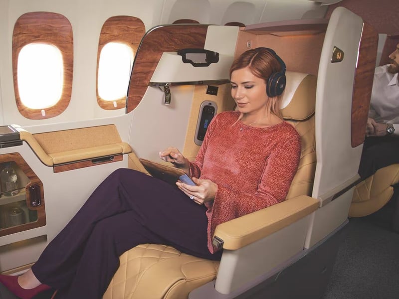 Regardless of the class you select, Emirates offers a cozy, pleasurable, and unique flight.