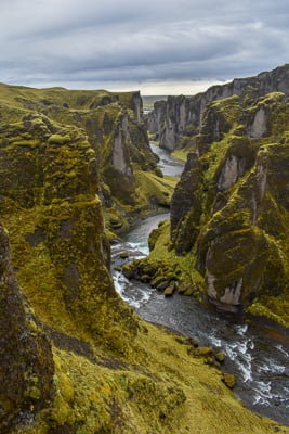 Fjaðrárgljúfur Canyon is one of the best photo and video spots in Iceland.