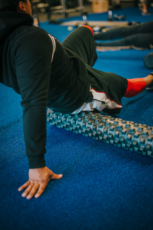 Recover fast from a workout with foam rolling