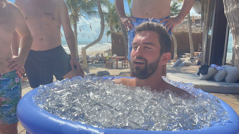 Taking an ice bath post-recovery can be a lot of fun