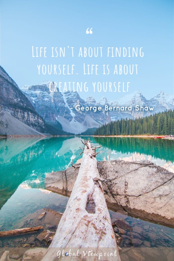 Travel quote about life is about finding yourself.