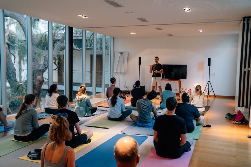 The Glass House was a great space for yoga and workshops