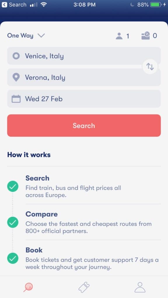 GoEuro, now called Omio, is a great resource for booking transportation. It's one of the best travel apps for Europe.