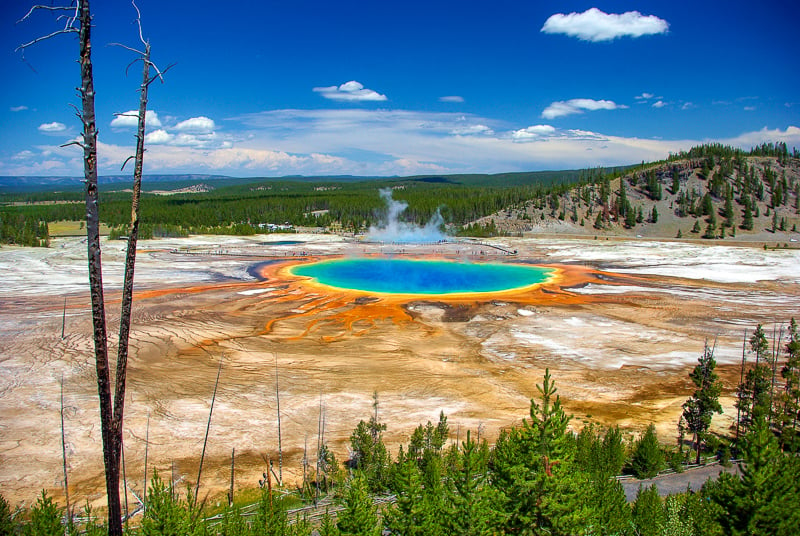 Yellowstone National Park in Montana is one of the world's greatest UNESCO World Heritage Sites.