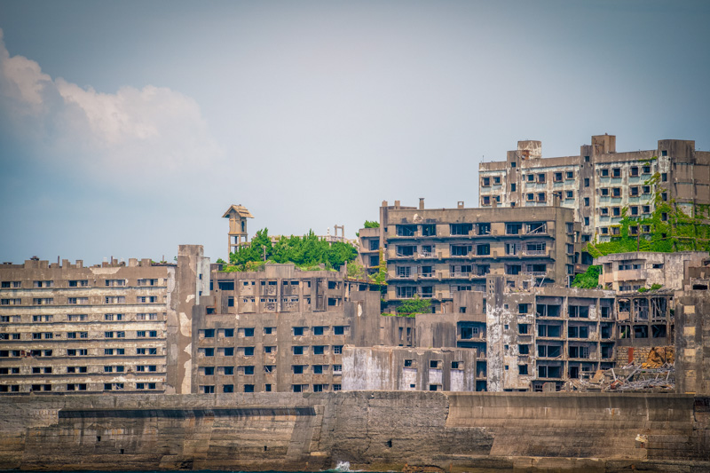 Hashima is one of the most different islands