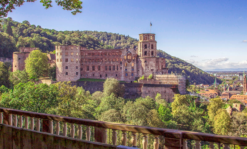 Heidelberg Castle stands tall in one of the nicest and prettiest cities in Europe.