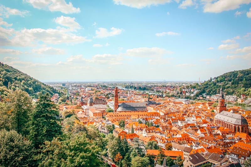 Heidelberg's beautiful skyline.