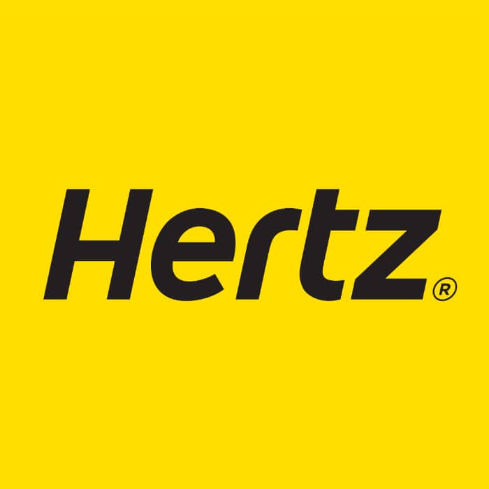 Hertz rental cars logo
