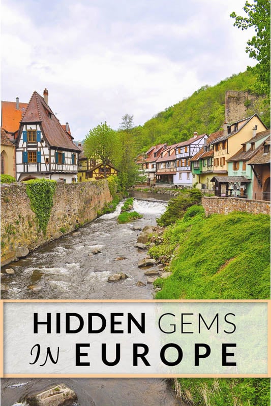 Hidden gems in Europe pinterest image