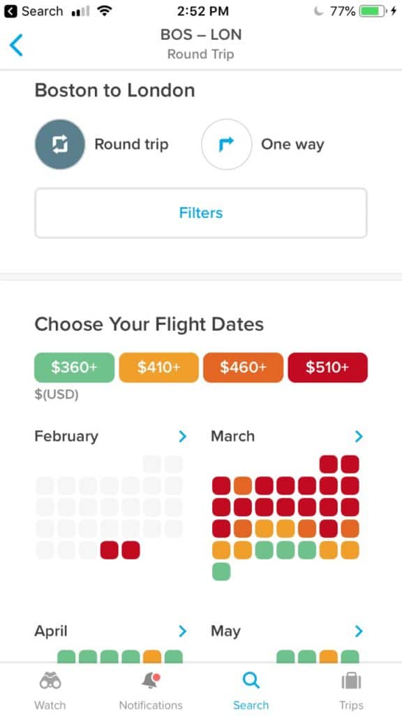 Hopper is a great travel app for booking flights