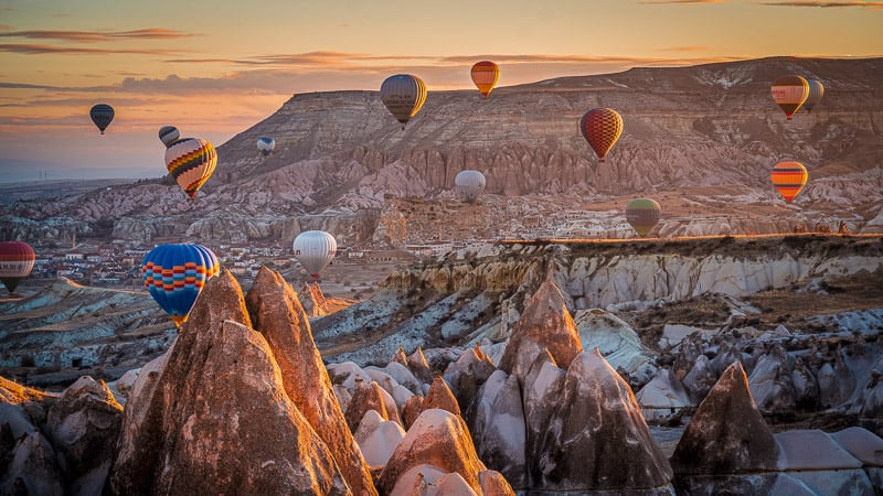 Experience traveling by flying in these hot air balloons 