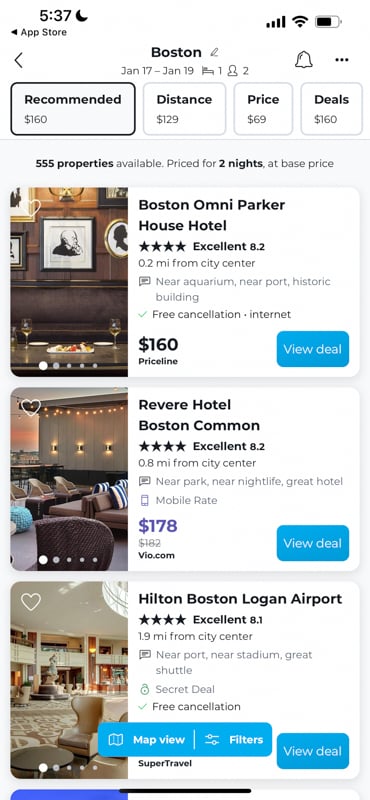 HotelsCombined is among the best travel guide apps