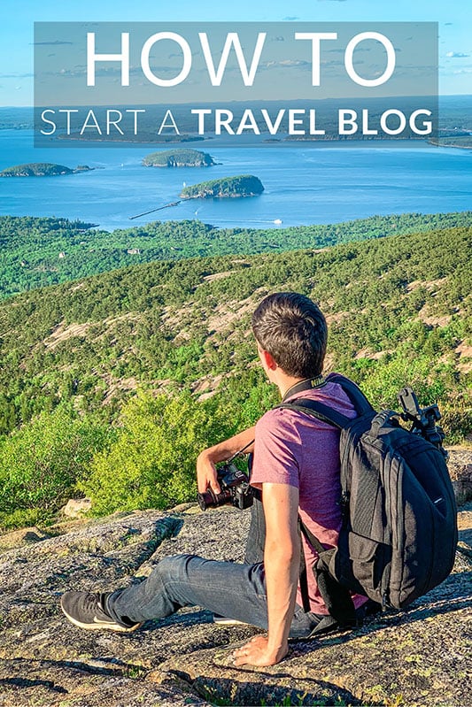 How to start a successful travel blog and get paid Pinterest image