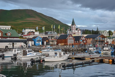 Husavik is one of the best photo spots in Iceland.