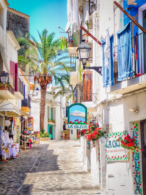 The stunning streets of Ibiza