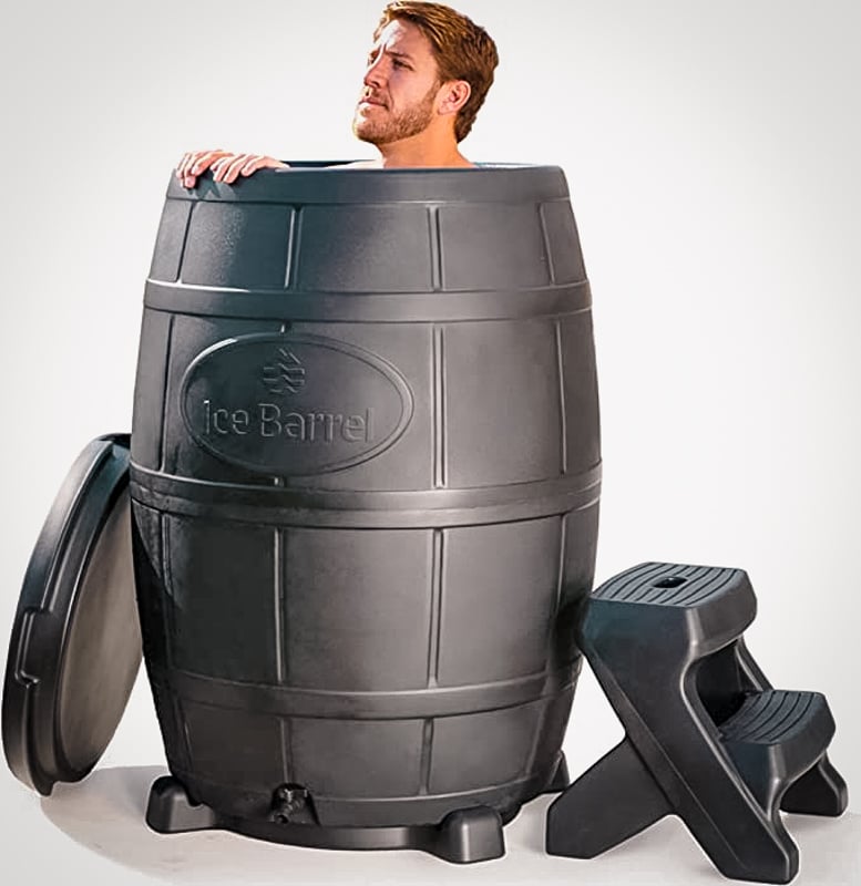 Ice barrel tub for cold water immersion