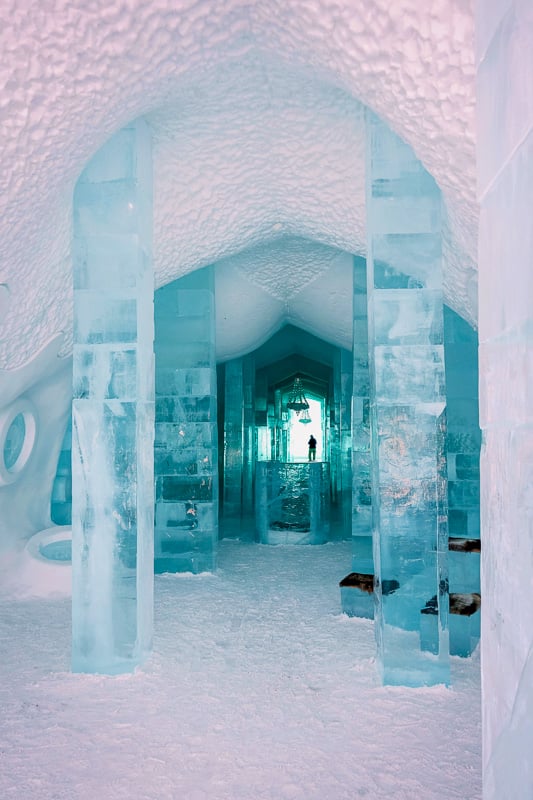 Stay at an ice hotel for an unforgettable traveling experience