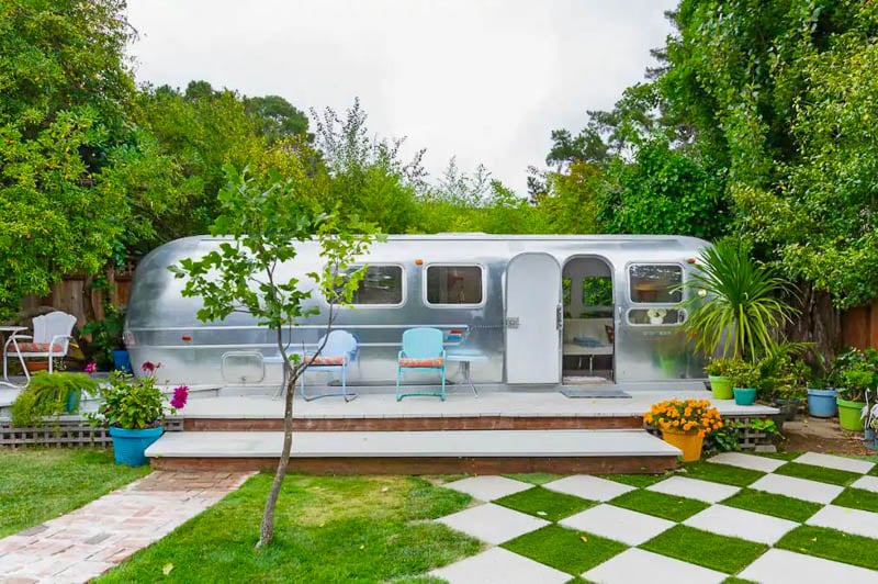 This immaculate airstream is one of the coolest vacation rentals in the USA.