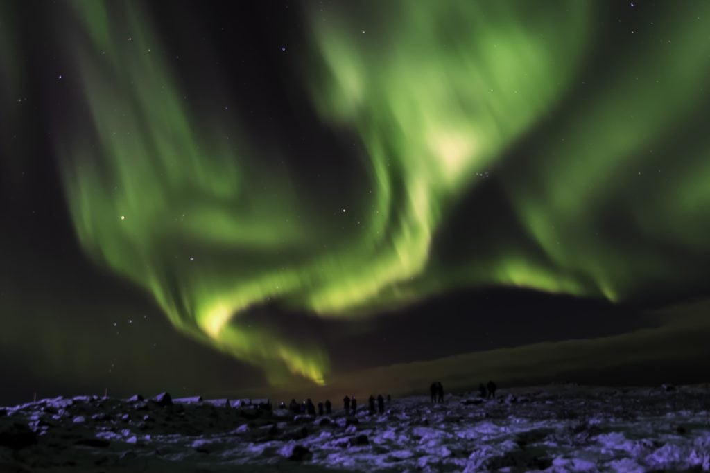 The Northern Lights makes for the perfect Instagram photo.